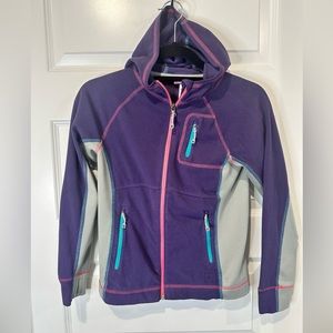 REI Kids Purple and Gray Hoodie - EUC